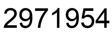 Número 2971954 imagen negro