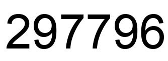 Number 297796 black image
