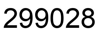 Número 299028 imagen negro