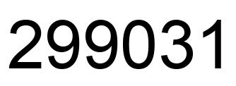 Número 299031 imagen negro