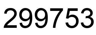Número 299753 imagen negro