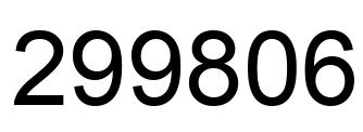 Número 299806 imagen negro