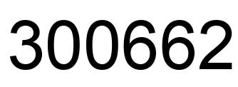 Número 300662 imagen negro