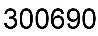 Número 300690 imagen negro