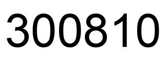 Número 300810 imagen negro