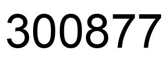Número 300877 imagen negro