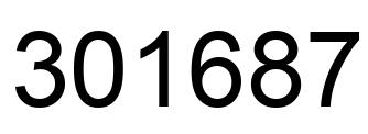 Número 301687 imagen negro