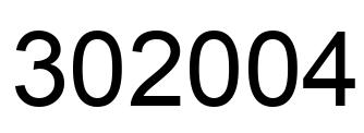 Número 302004 imagen negro