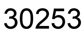 Número 30253 imagen negro