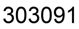 Number 303091 black image