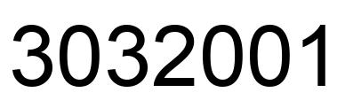 Número 3032001 imagen negro