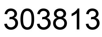 Número 303813 imagen negro