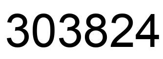 Número 303824 imagen negro