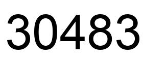 Number 30483 black image
