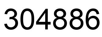 Número 304886 imagen negro