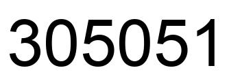 Number 305051 black image