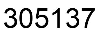 Número 305137 imagen negro