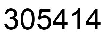 Number 305414 black image
