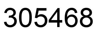 Número 305468 imagen negro