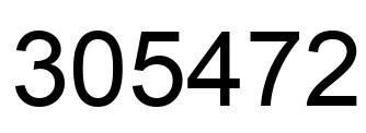 Number 305472 black image