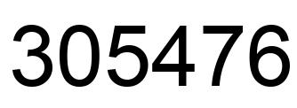 Número 305476 imagen negro