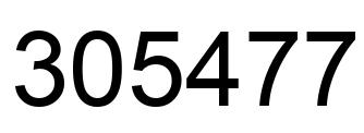 Number 305477 black image