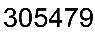 Número 305479 imagen negro