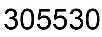Number 305530 black image