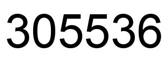 Number 305536 black image