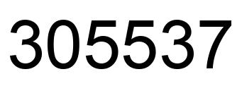 Number 305537 black image