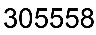 Number 305558 black image