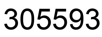 Number 305593 black image