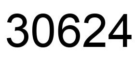 Number 30624 black image