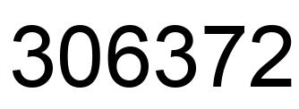 Number 306372 black image
