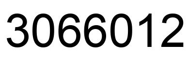 Number 3066012 black image