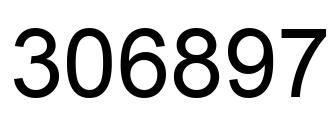 Número 306897 imagen negro