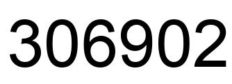 Número 306902 imagen negro