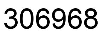 Number 306968 black image