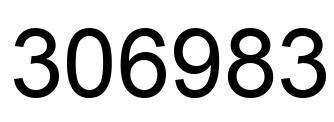 Número 306983 imagen negro