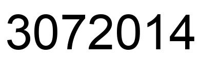 Número 3072014 imagen negro