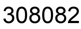 Número 308082 imagen negro