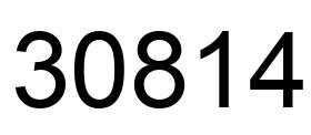 Número 30814 imagen negro