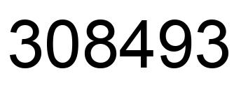 Número 308493 imagen negro