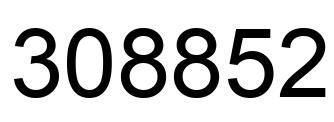Número 308852 imagen negro
