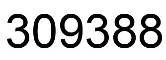 Number 309388 black image
