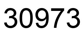 Number 30973 black image