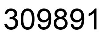Number 309891 black image