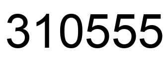 Number 310555 black image