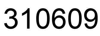 Número 310609 imagen negro