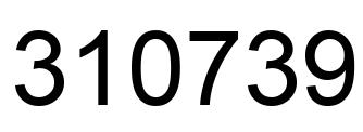 Número 310739 imagen negro